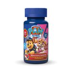 PAW Patrol Multivitamins, 60 Apple & Blackcurrant Chewables with 12 Essential Vitamins, Vegan, No Added Sugar, for 3-7 Year olds