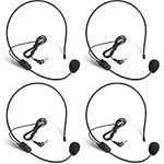 Boao 4 Pieces Headset Microphone, F