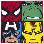 Marvel Disney Comics Defenders Shaped Rug, fabric, Multicolor, 80cm