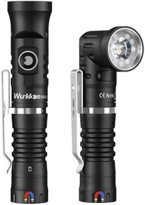 Wurkkos HD11 Right Angle Flashlight with Red Light,1800 Lumens Magnetic Flashlight 90 Degree Flashlight,Spotlight&Floodlight EDC Flashlight,IP68 Waterproof Flashlights for Working Outdoors,Repairing