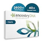 AncestryDNA + Traits Genetic Test Kit: Personalized Genetic Traits, DNA Ethnicity Test, Find Relatives, Family History, 2600 Regions, Ancestry Reports