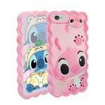 Compatible with iPhone 5S 5C 5 Case, Cute Cartoon Unique Soft Silicone Animal Anime Character Shockproof Anti-Bump Protector Boys Kids Girls Gifts Cover Skin Shell for iPhone 5S/5/5C/S/SE 1ST