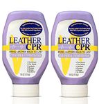 Leather CPR | 2-in-1 Leather Cleaner & Leather Conditioner (18oz) 2-Pack | Cleans, Restores, Conditions, Protects Furniture, Car Seats, Purses, Shoes, Boots, Saddles/Tack, Jackets