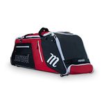 Marucci STOCKADE Wheeled Baseball Bag, 12" W x 12.5" D x 38" H, Multi, 12"W x 12.5"D x 38"H, Marucci Stockade Wheeled Baseball Bag