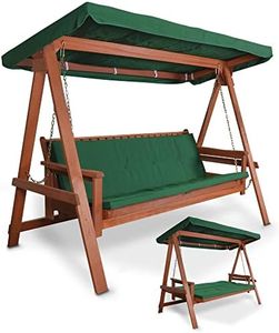 HECHT Hollywoodschaukel Baharu Lux Garten-Schaukel Meranti-Holz 4-sitzer (ca. 235 x 120 x 178 cm (BxTxH))