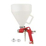 Hopper Spray Gun, 6L Air Spray Hopper Gun Texture Spray Gun Multiple Functions for Ceiling Wall Texture Air Drywall Render Plaster Painting with 3 Nozzles 0.16/0.24/0.31inch