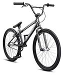 Mongoose Title Pro XXL BMX Race Bike, 24-inch Wheels, Beginner Riders, Lightweight Tectonic T1 Aluminum Frame and Internal Cable Routing, Charcoal