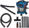 Bosch Professional 18V System aspirateur industriel GAS 18V-10 L (sans batterie, flexible de 1,6 m, 3 tubes prolongateurs, boîte carton)
