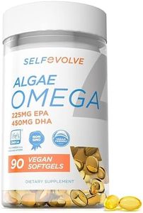 Algae Omega 3 1,500mg - Better Than Fish Oil - Made w/Patented Life's Omega - High Dose of EPA & DHA - 90 Vegan Softgels