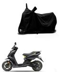 EGAL- Bike Body Cover Compatible for Ather 450s Electric 100% Waterproof Dustproof/Indoor/Outdoor and Parking with All Varients Full Body Protection (Colour- Black)