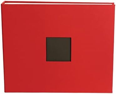 American Crafts 12x12 Photo Album Cardinal Red, Protect Memories and Photos, Soft, Acid-Free Archival, Classy Decorative Spine Label, Snag-Free Rings, Includes 5 Page Protectors, Scrapbooking