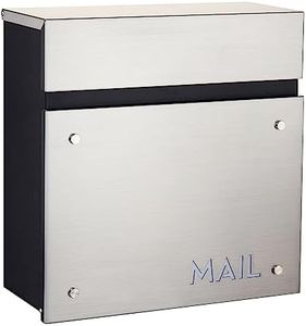 Wall-Mounted Modern Locking Mailbox from Bailey Boxes: Enhance Your Home with The Dalton - 14.25" H x 14" W x 5.75" D. Elevate Your Space with This Stylish and Secure Addition.