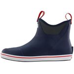 Xtratuf Men's 6 Ankle Deck Boot Navy/Red Ankle Boot, Size 11