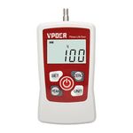 VPOER Professional Digital Force Gauge Trigger Push Pull Gauge Tester Portable Force Meter with Maximum Load Value 100N 10kg 22Lb 360Oz, Auto Backlit LCD, Auto Power-Off（VDFG-100N）