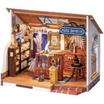 Rolife DIY Miniature Dollhouse Kit-Tiny House DIY Kit for Adults and Kids-1:20 Miniature House Kit-Miniature Things Hobbies for Women and Men-Halloween/Christmas Decorations/Gifts-LED Book Nook Kits