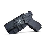 Glock 19 Holster IWB Kydex For Glock 19 19X Glock 23 Glock 25 Glock 32 Glock 45 (Gen 3 4 5) CZ P10C Gun Holsters Inside Waistband Carry Concealed Holster Glock Pistol Case (Black, Left Hand Draw)