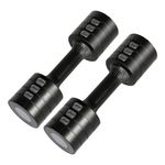 Centra Adjustable Dumbbells Set of 2, 1-2.5 KG Hand Weights Set for Women/Men with Anti-Slip Handle for Full-body Exercise Workout, Fast Adjustable Dumbbell Weights Pair for Home Gym Strength