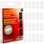 Alco Prevention Canada Portable Breathalyzer Mouthpieces for APC80 OR APC90 Breath Alcohol Tester (Pack of 20) - Easily Install Breath Analyzer Mouthpiece