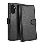 Case Collection for Samsung A14 Phone Case - Leather Folio Flip Kickstand Shockproof Cover with RFID Blocking Card Slots Wallet for Samsung Galaxy A14 4G / 5G Case Black