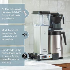 Moccamaster KBGT Coffee Maker 1.25L – Thermal Carafe Brewer