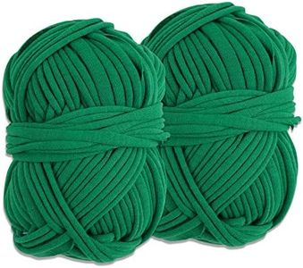 Decoroca Degradable Soft Green Garden Twine - 98FT Environmentally Smart Plant Ties, Stretchable Plant Wire, Multi-use Craft String (2 Pack)