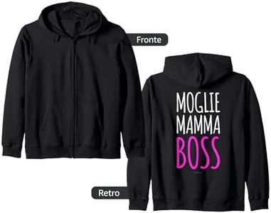 Regalo Mamma Moglie Boss Felpe Donna Con Zip E Cappuccio Felpa con Cappuccio
