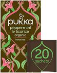 Pukka Herbs Tea Bags, 20 Pieces, Peppermint & Licorice (105354091)