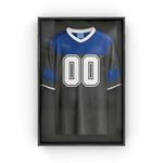 Snap Sports, 20 inches x 30 inches, Black Jersey Wall Display Case Shadow Box