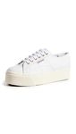 Superga Women's 2790 Platform Sneakers, Optical White, 9.5