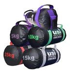 USI UNIVERSAL Super Strength Bag, 626SPB 10Kg Gym Bag Filled, Heavy Duty Never Tear Nylon, 3 Handle Positions Available, Lace Closure, Ideal for Cross Fitness & Boot Camp Training Weight