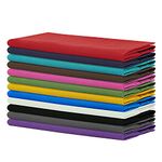 Sweet Needle - Pack of 12-100% Cotton Oversized Dinner Napkins 45 CM x 45 CM (18 IN x 18 IN), Multicolors - Heavy weight fabric for daily use with Mitered corners finish, Multicolour