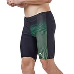 Champ by Veloz Power Lane V-Flex Jammer I Men’s Swimming Jammer I Trunk I Shorts I Swimming Costume for Men I Swimming Shorts for Men Green