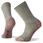 Smartwool Mountaineer Classic Edition Maximum Cushion Crew Socks Hiking, Charcoal, L