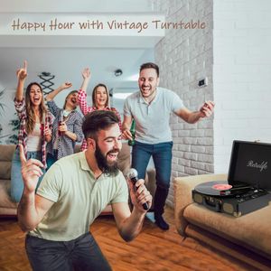 Retrolife Bluetooth Vinyl Record Player – Wireless Turntable