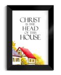 Elben Creatives Bible Verses Frame: Christ is the head of this house Christian Photo Frames/Christian Home Decor/Christian Gift