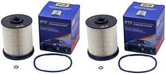 iFJF TP1015 Fuel Filter 5 Micron Filters with Seals for 2017 Chevy/GMC 6.6 Liter Duramax Diesel Set of 2