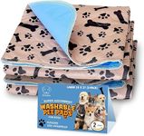 Humble Pet Co. Washable Pee Pads for Dogs Whelping Reusable Quilted Large 35 x 31 Extra Absorbent Layered Waterproof Mat Puppy Adult Senior Pets Pooch (2-Pack)