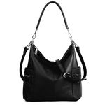 YALUXE Handbag Purse for Women Soft Cowhide Leather Crossbody Shoulder Bag Satchel with Multi Pockets