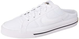 Nike Womens Court Legacy Tennis Shoes 5 US, White/White-Black-Gum Light Brown