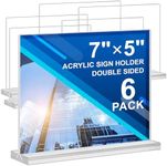 Acrylic Sign Holder 7x5,6 Pack Clea