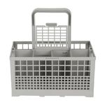 Dishwasher Cutlery Basket, Multipurpose Dishwasher Replacement Box Comes with Removable Handle and a Small Lid Compatible with Most Brands Universal Size - 9.4 x 5.3 x 4.8in