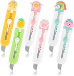 Tanstic 6Pcs Cute Box Cutter Retrac