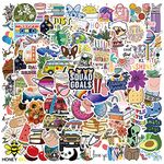 100Pcs Cute Stickers for Water Bottles, Laptop, Luggage, Bicycle, Vinyl Waterproof Aesthetic Kawaii Stickers Packs, Vsco Funny Decals for Kids, Teens, Girls