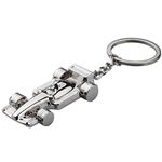 TRIXES Metal Car Keyring Accessories for your Key or Display – Gifts for Fans of Racing, Cars and Formula 1 – Christmas, Easter, Birthday Gifting, Chrome Effect, Sturdy Keychain for Men and Women