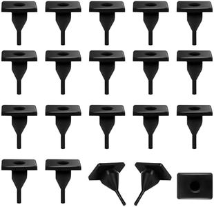 NBPLUS RV Grate Rubber Feet Bumpers for Greystone/Magic Chef/Rec Pro, RV Oven CF-RV17, CF-RV17BB, CF-RV17-D, CF-RV21, MCFR21TTB, RP-RANGE-17BL, Range Burner Grommet Stove Replacement Parts 20 Pack