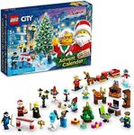 LEGO City 2023 Advent Calendar 60381 Christmas Holiday Countdown playset, Gift Idea to Countdown to Adventure with Daily Collectible Surprises