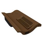 Brown Single Pantile Roof Tile Vent, Marley Anglia, Redland & Sandtoft