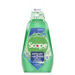 Crest Scope Outlast Mouthwash for Long-Lasting Fresh Breath, Fresh Mint, 1L