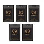 DENVER Caliber Pocket Perfume - 18ML (Pack of 5) | Long Lasting Perfume Fragrance Travel Size