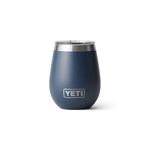 Yeti Rambler, Vacuum Insulated Stainless Steel Wine Tumbler with Magslider Lid, Navy, 10oz (296ml)